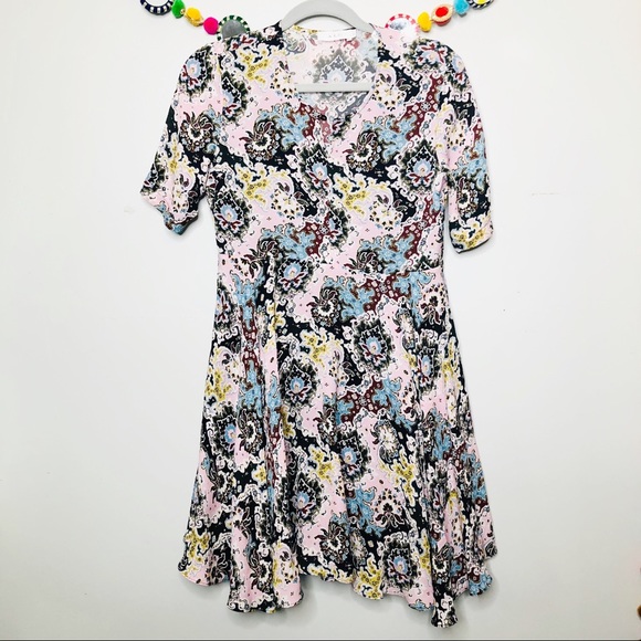 ALC print silk handkerchief dress - Picture 2 of 9